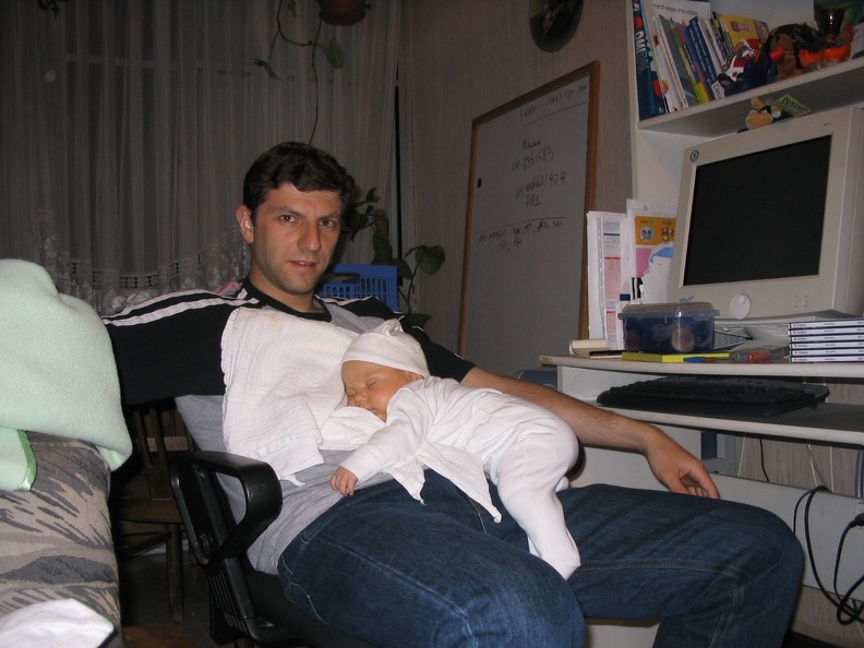 Спим на папе