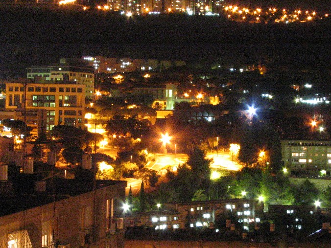 Haifa at Night (enlarged)
